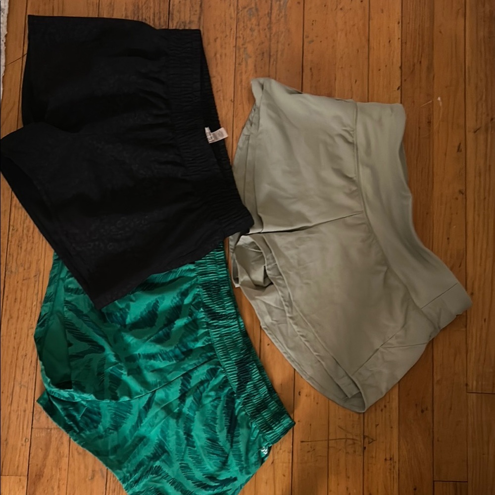 Stylish Kids Shorts Set - Black, Green, and light green